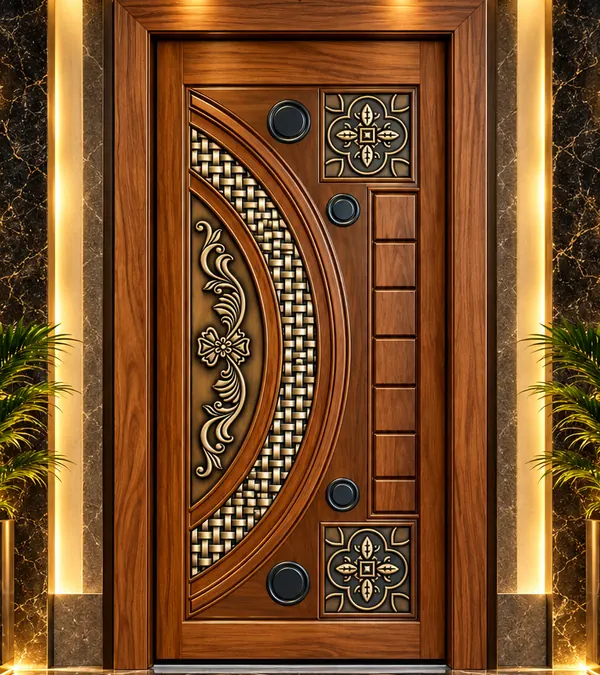 Carved fiber door, Article 719
